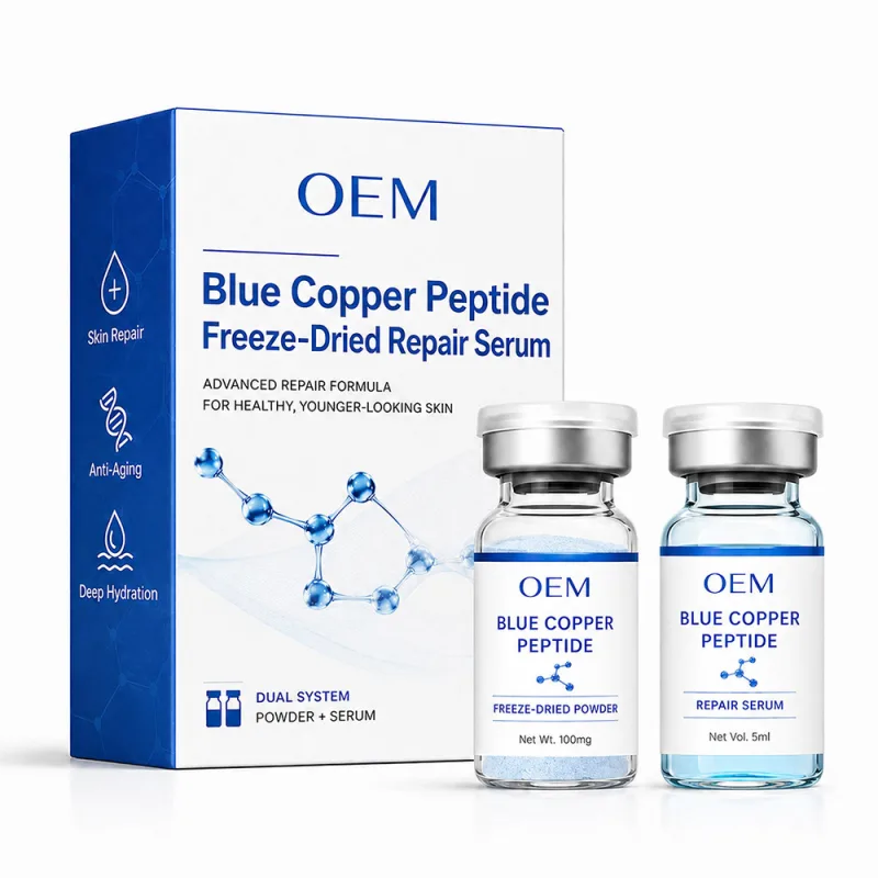 Copper peptide freeze-dried repair serum